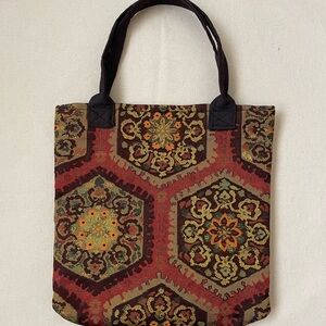 Handmade Tote Bag from Vintage Japanese Kimono Obi